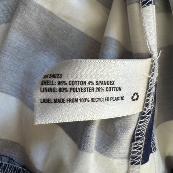 GAP Blue and White Strapless Sundress Casual Resort Wear - Picture 5 of 8